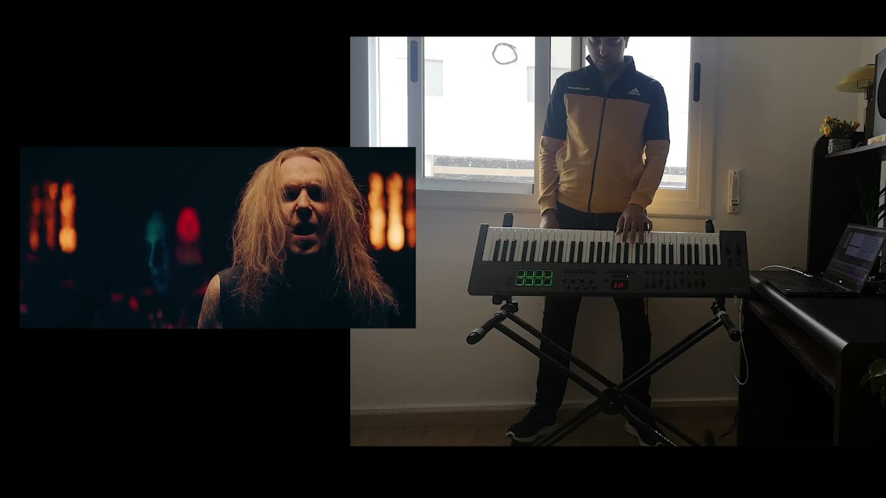 BODOM AFTER MIDNIGHT  - Paint The Sky With Blood [Keyboard Cover] + BONUS : Guitar Solo