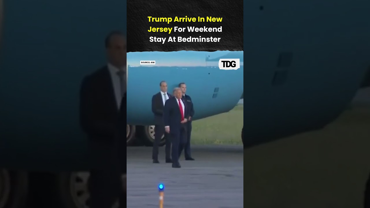 Trump Arrives In New Jersey For Weekend Stay At Bedminster