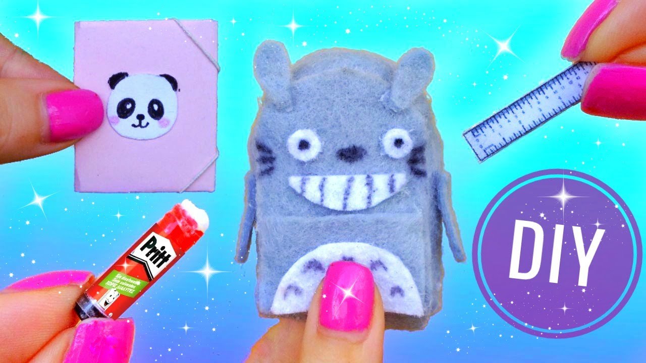 DIY МИНИАТЮРНЫЕ ШКОЛЬНЫЕ ПРИНАДЛЕЖНОСТИ