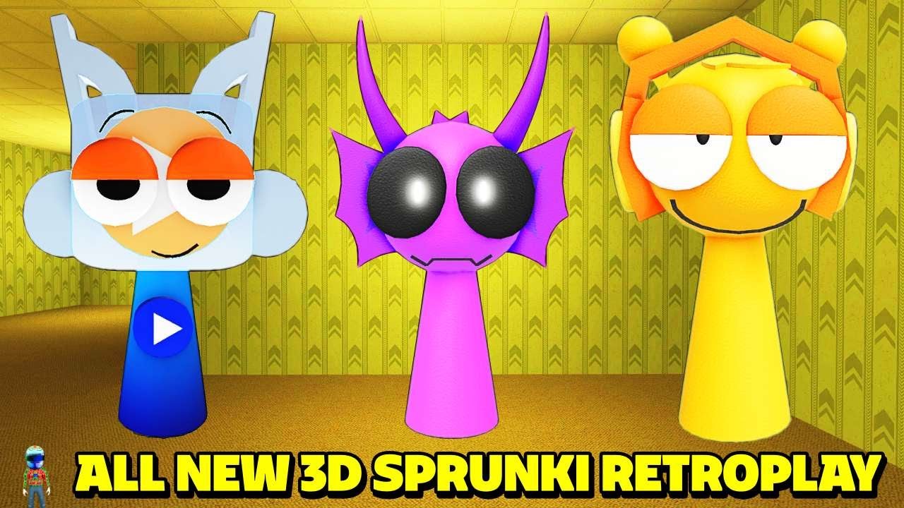 [ОБНОВЛЕНИЕ] Как получить ВСЕ 3 новых значка и морфа в 3D SPRUNKI RETROPLAY - Roblox