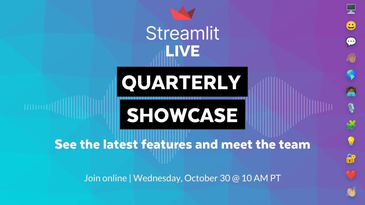 Streamlit Q3 Quarterly Showcase | October 30, 2024