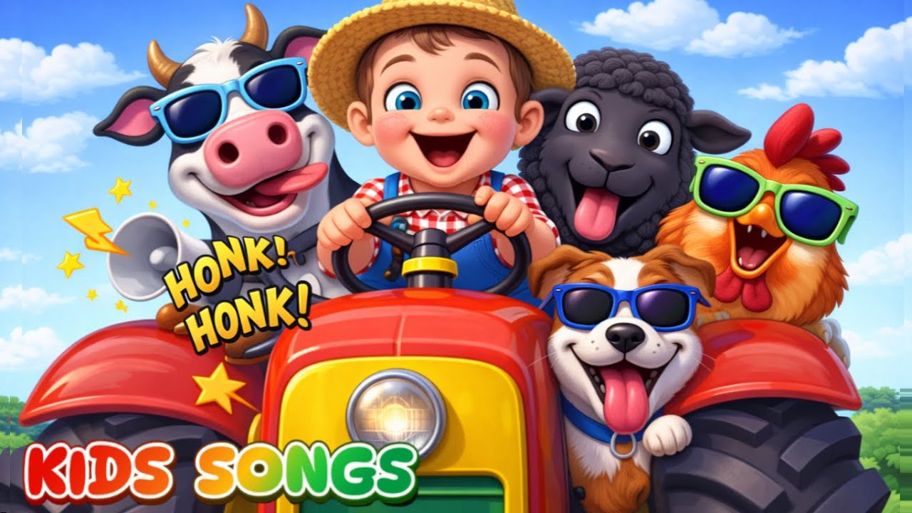 🎵🐾 FUNNY Adventures with CRAZY Farm Animals🎵 🚜   Kids Songs- Fun and Learning