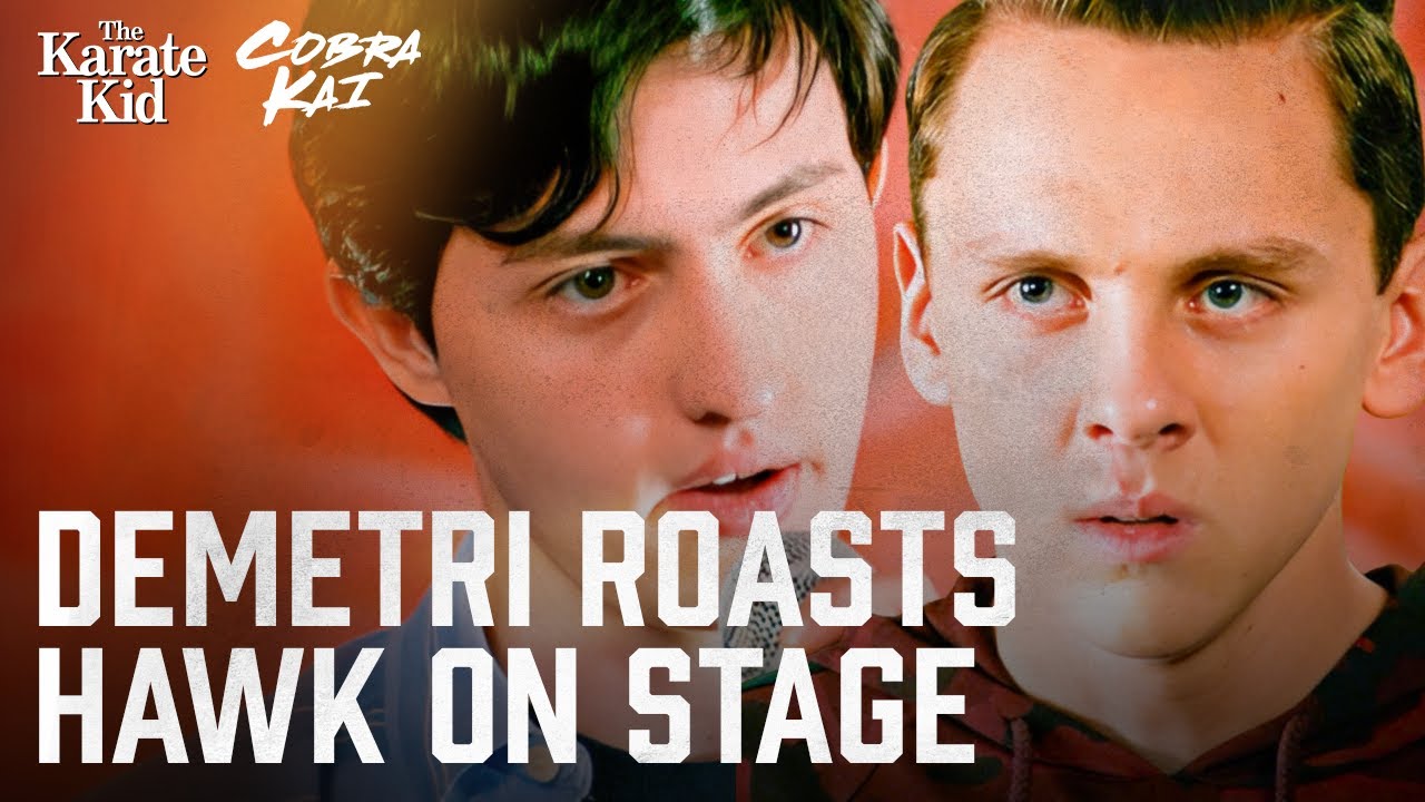 Demetri Roasts Hawk on Stage | Cobra Kai (Gianni DeCenzo, Jacob Bertrand)