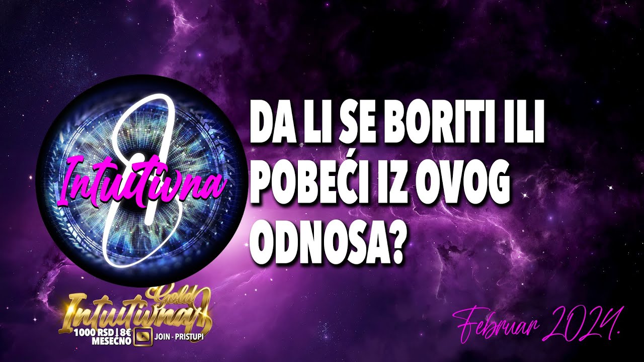 🌟DA LI SE BORITI ILI POBEĆI IZ OVOG ODNOSA 🌟 Tarot citanje 🔮 Grupno otvaranje  @Intuitivna8