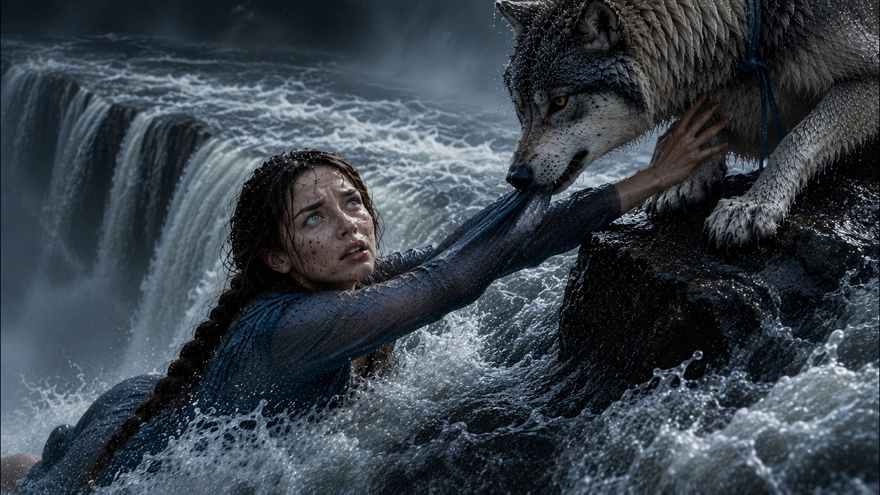 She Pushed the Alpha King's Great Wolf Onto the Last Safe Rock&mdash;Then Vanished Over the Falls