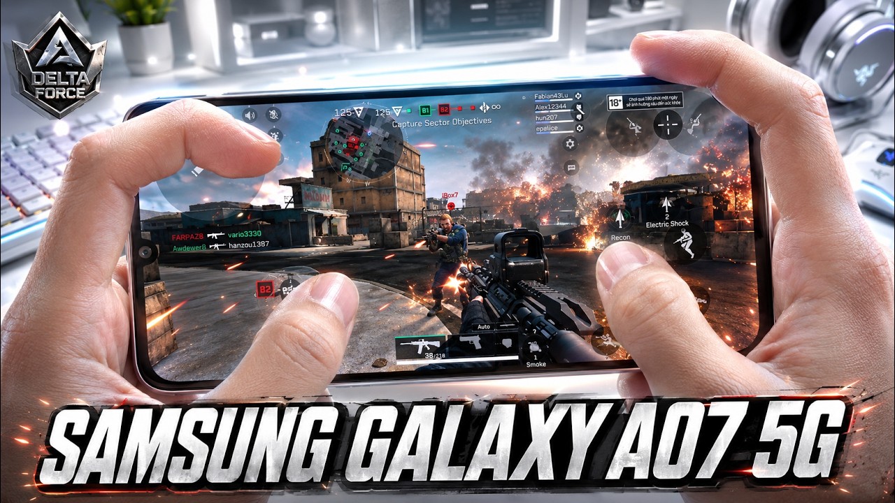 SAMSUNG GALAXY A07 5G test game Delta Force | Dimensity 6300
