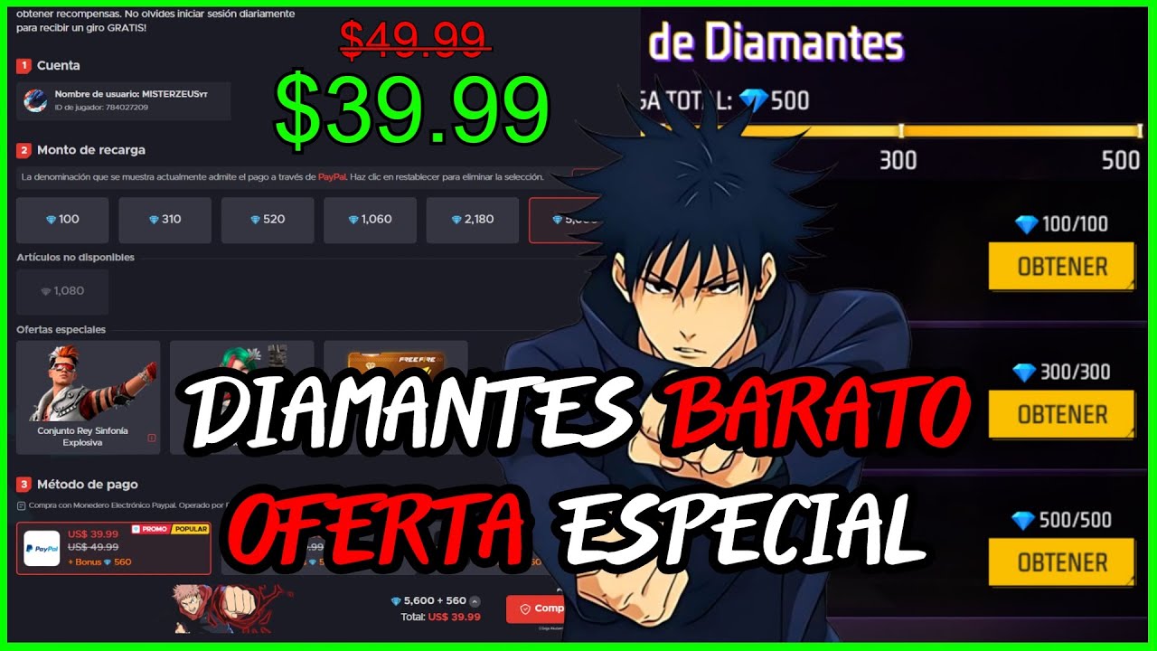Bonus de DIAMANTES 20% de DESCUENTO en la OFERTA ESPECIAL Como CONSEGUIR más por menos