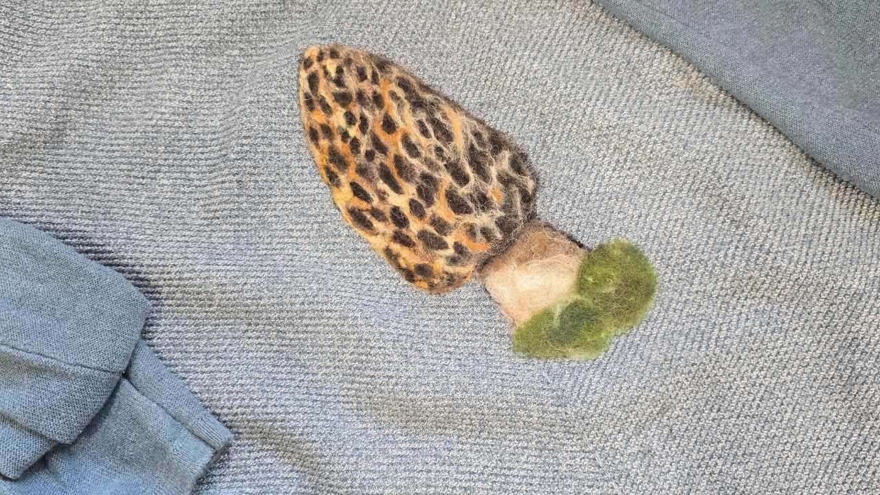 Needle felt On Clothing