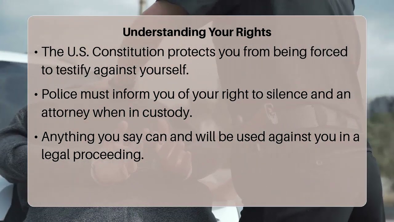 How Can I Avoid Self-Incrimination?