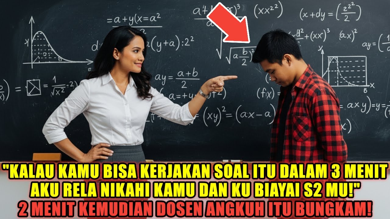 Kalau Bisa Jawab, Akan Aku Nikahi Kamu! 3 Menit Kemudian, Dosen Angkuh Itu Bungkam...