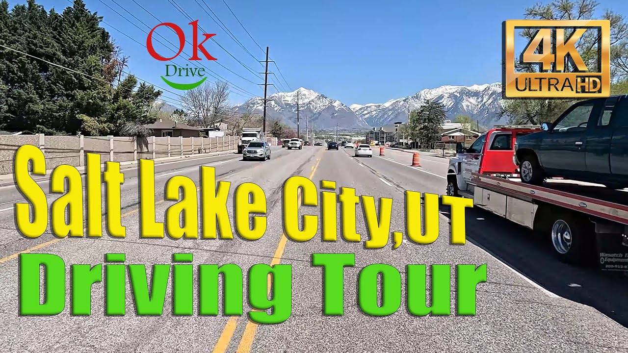 4K Salt Lake City Utah Scenic Drive - April 23, 2024
