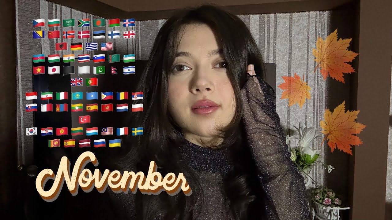 Things You Need To know about November in 65 languages 🍁ASMR 