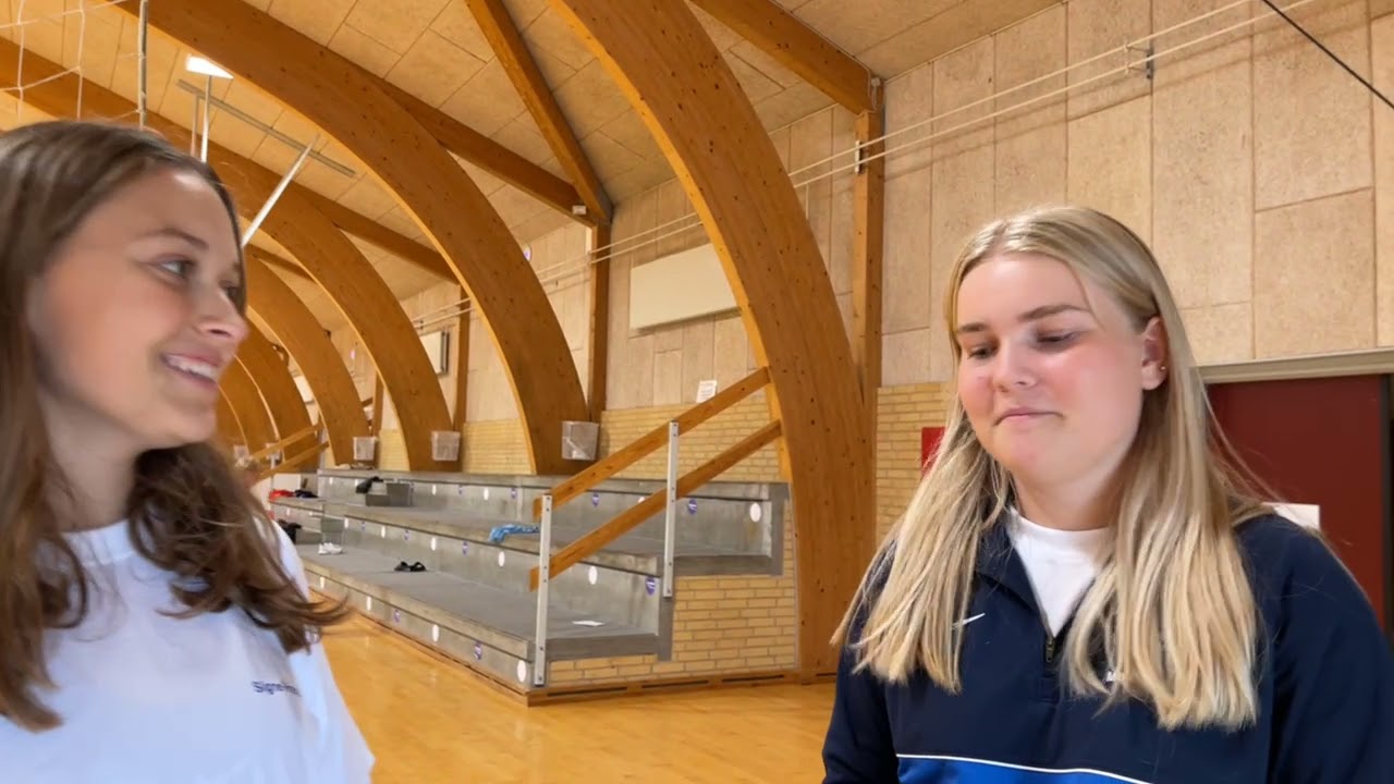 Rundvisning med Mia og Signe til Efterskolernes Dag - Bramming Gymnastik og Idrætsefterskole