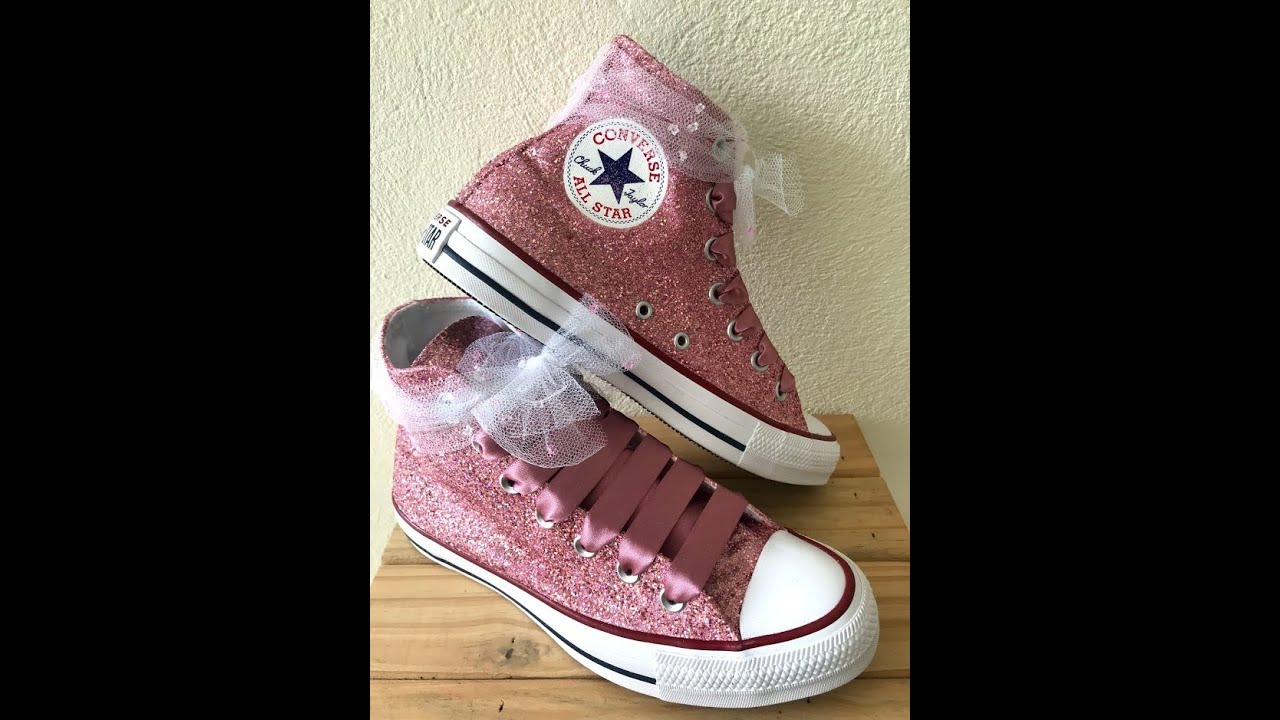 All Star Customizado com Glitter