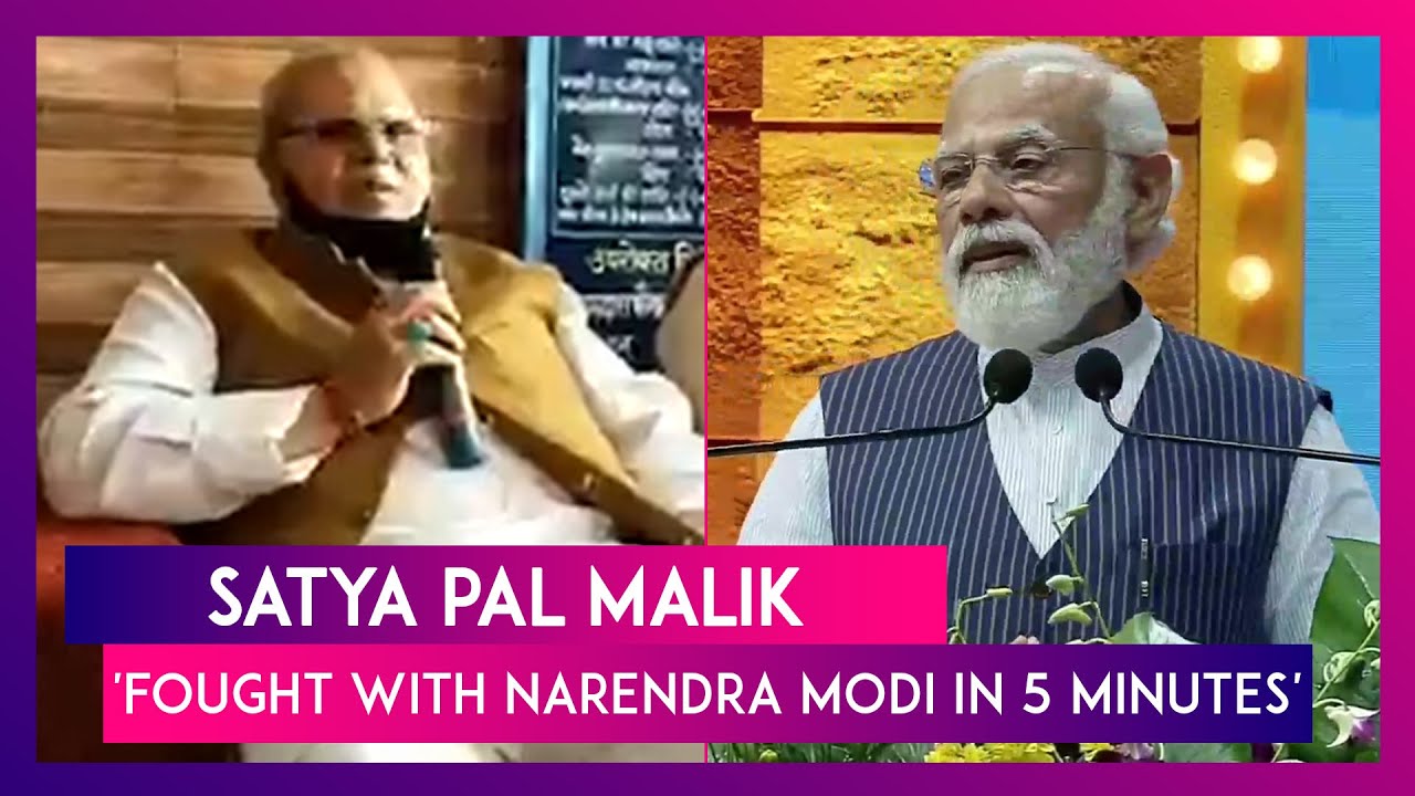 Satya Pal Malik Says, 'Fought With Narendra Modi In 5 Minutes', Congress Shares Clip