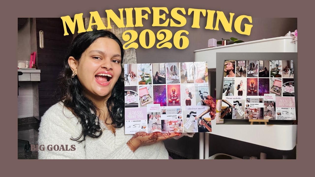DESIGN YOUR DREAM LIFE ✨ Making My 2026 Vision Board (Goals, Aesthetic & Manifestation) 😍