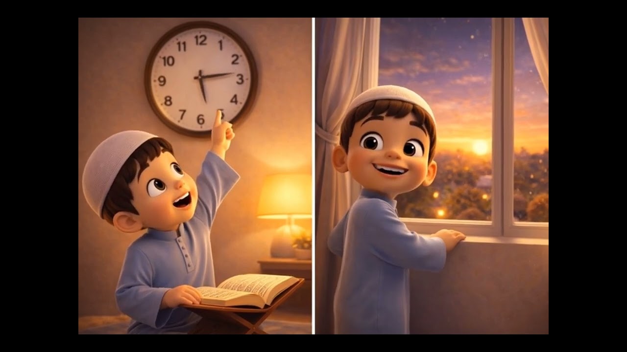 RAMADAN CERIA. ANIMASI ANAK ANAK (AI)