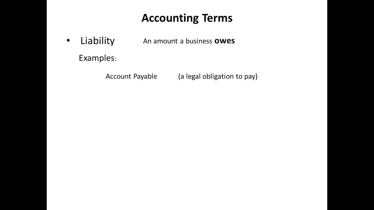 Accounting Terms