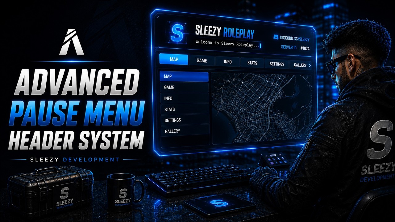 FiveM Advanced Pause Menu Script | Custom Header & Recolor System | Qbox, QBCore, ESX & Standalone