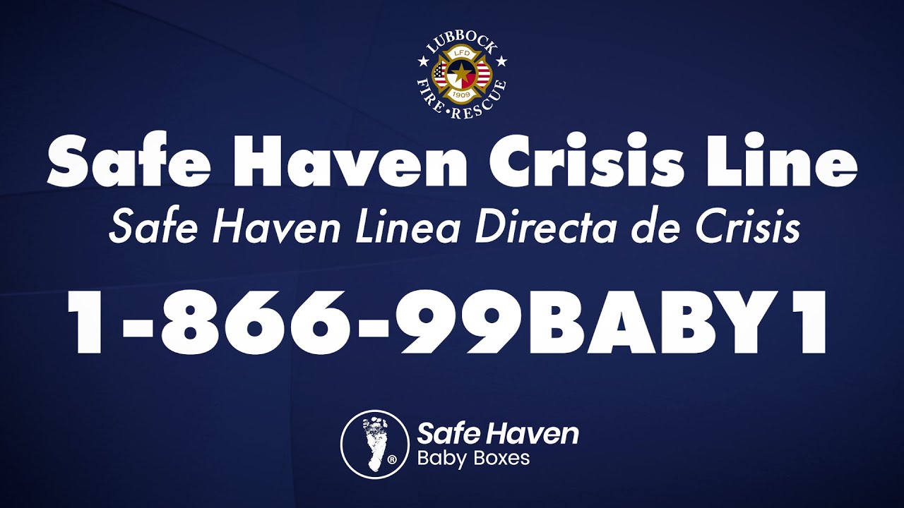 Local Safe Haven Baby Box Locations & Crisis Line PSA
