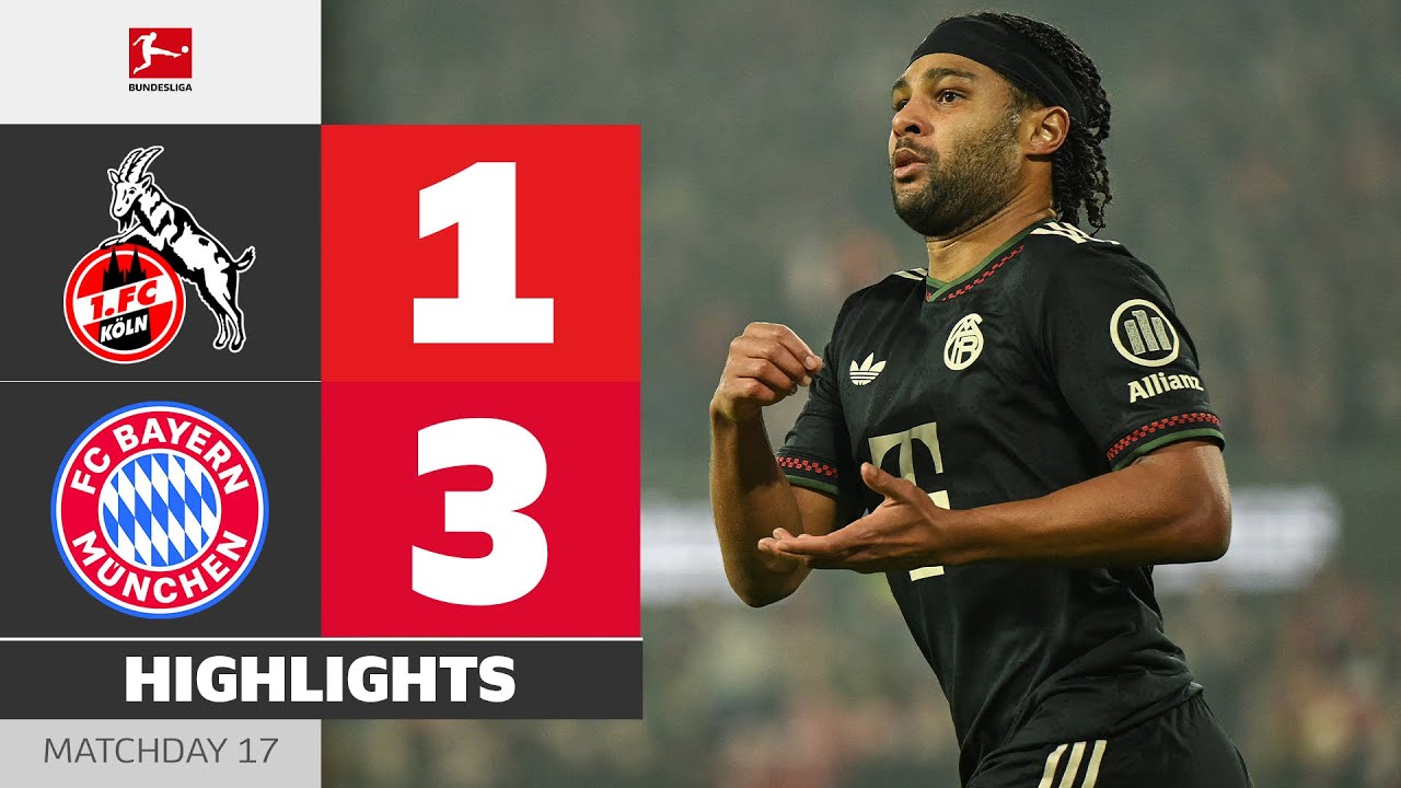 Gnabry Masterpiece Earns 3 Points! | 1. FC K&Ouml;LN - FC BAYERN | Highlights | Matchday 17 &ndash; Bundesliga