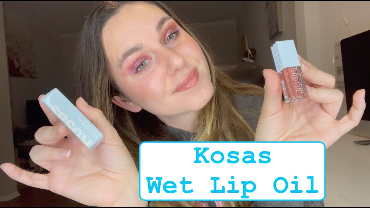 KOSAS WET LIP OIL REVIEW | TRY ON | BEST LIP OIL?!