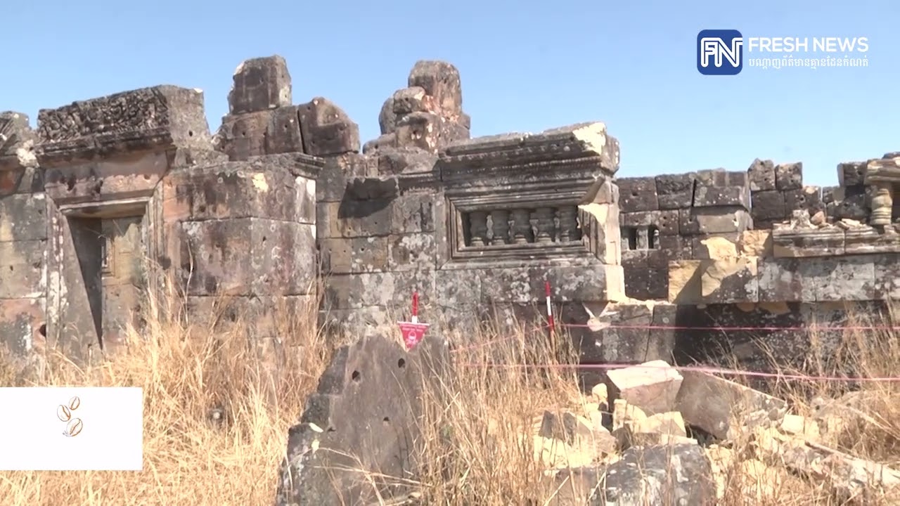 ទស្សនាវីដេអូ ប្រាសាទព្រះវិហារ រងការខូចខាតយ៉ាងធ្ងន់ធ្ងរបណ្តាលមកពីយោធាថៃ បាញ់ស្រោចដោយសព្វាវុធធន់ធ្ងន់.