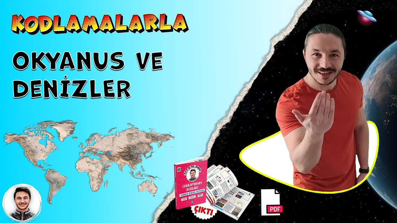 10.sınıf coğrafya Yeryüzündeki Dünyada su kaynakları  Dünya OKYANUSLAR ve DENİZLER haritası 📂 PDF