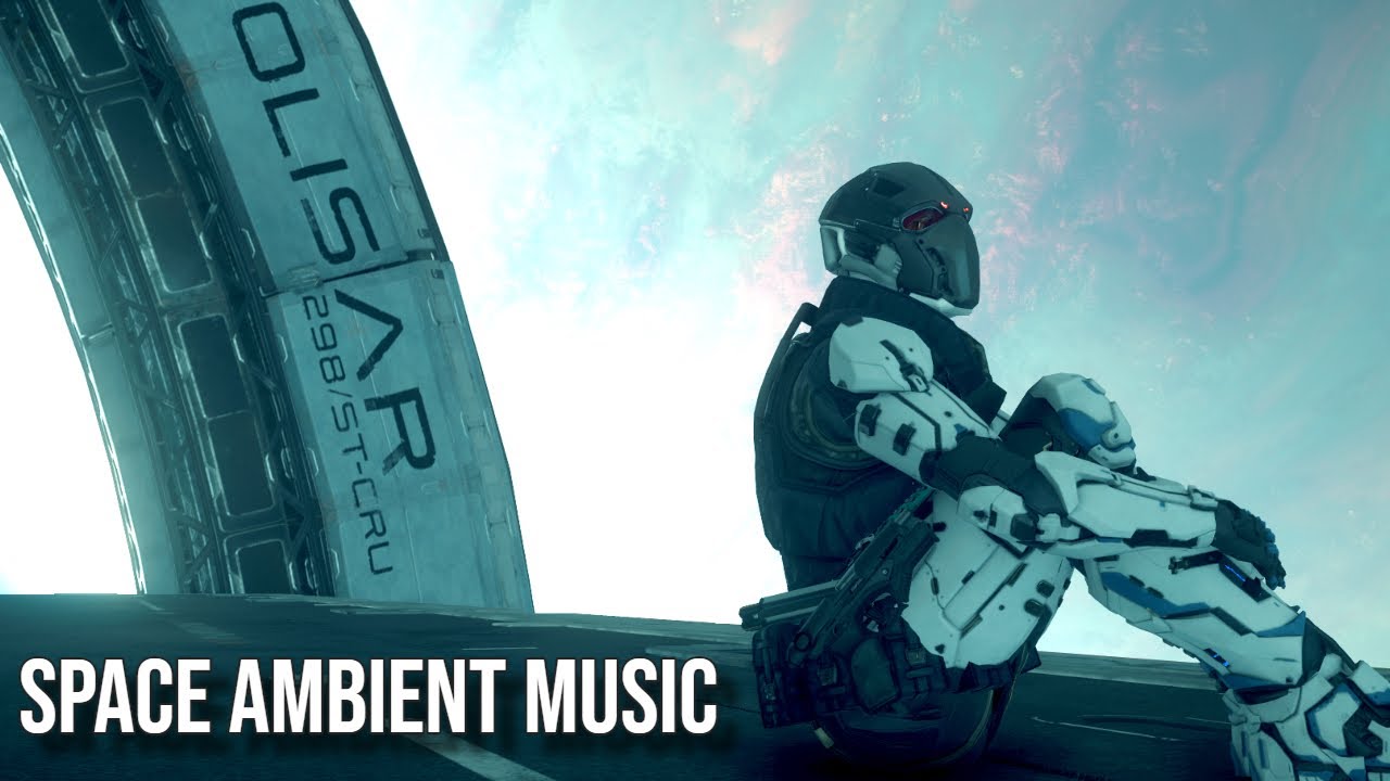 Space Ambient 4K - Star Citizen - PORT OLISAR | Focus Study Sleep Meditation Relax Sci-Fi 1 hour