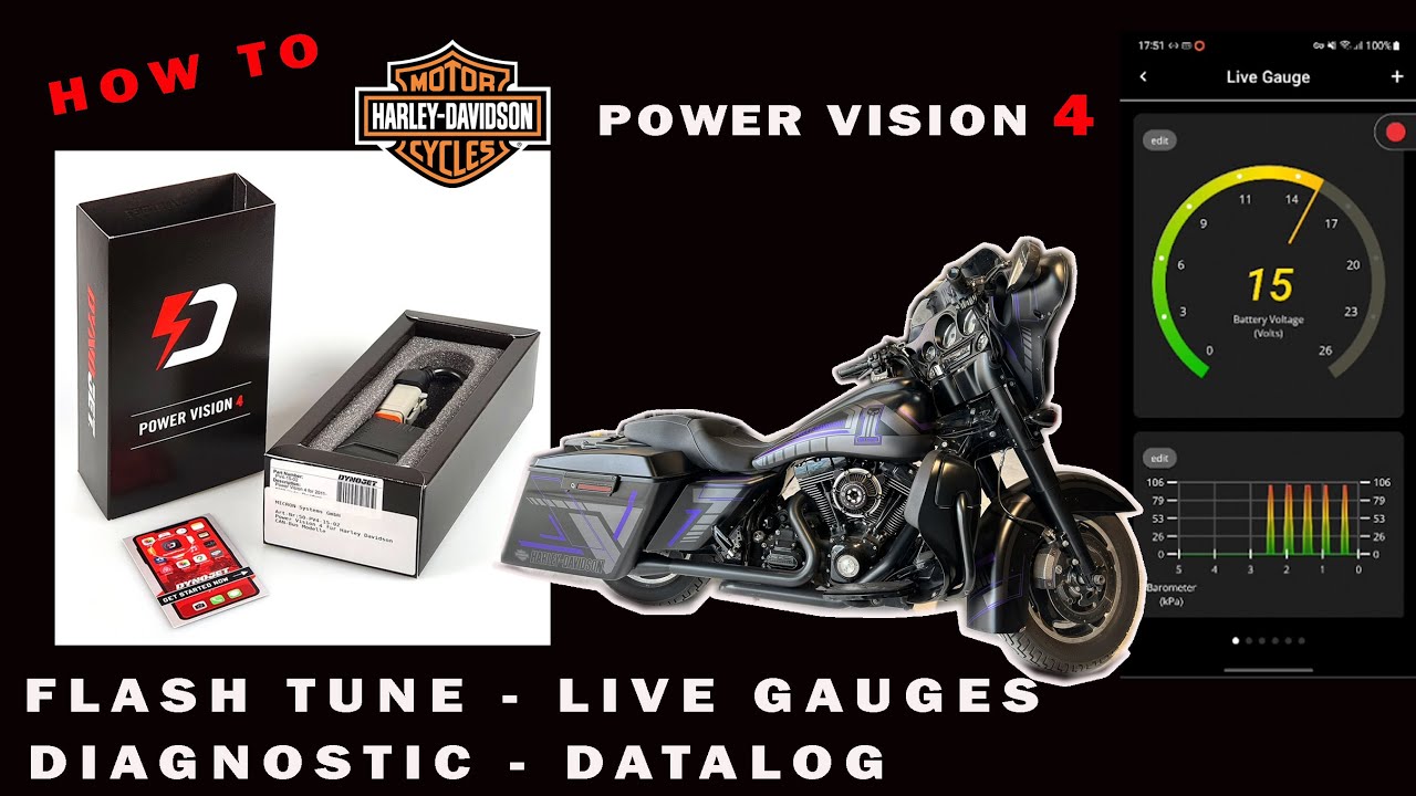 How to use Dynojet Power Vision 4 for Harley Davidson Motorcycles. Let's find out together  P1