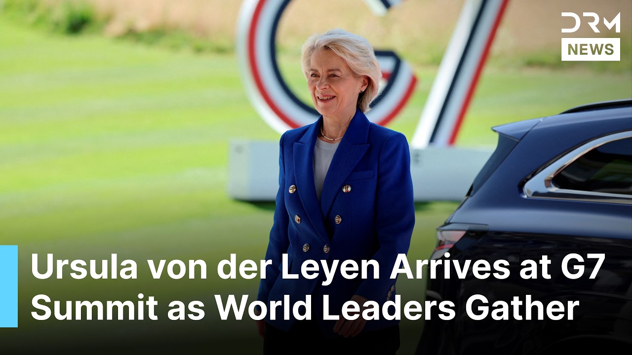 JUST IN: EU Chief Ursula von der Leyen Arrives at G7 Summit as World Leaders Gather in France | AC1B
