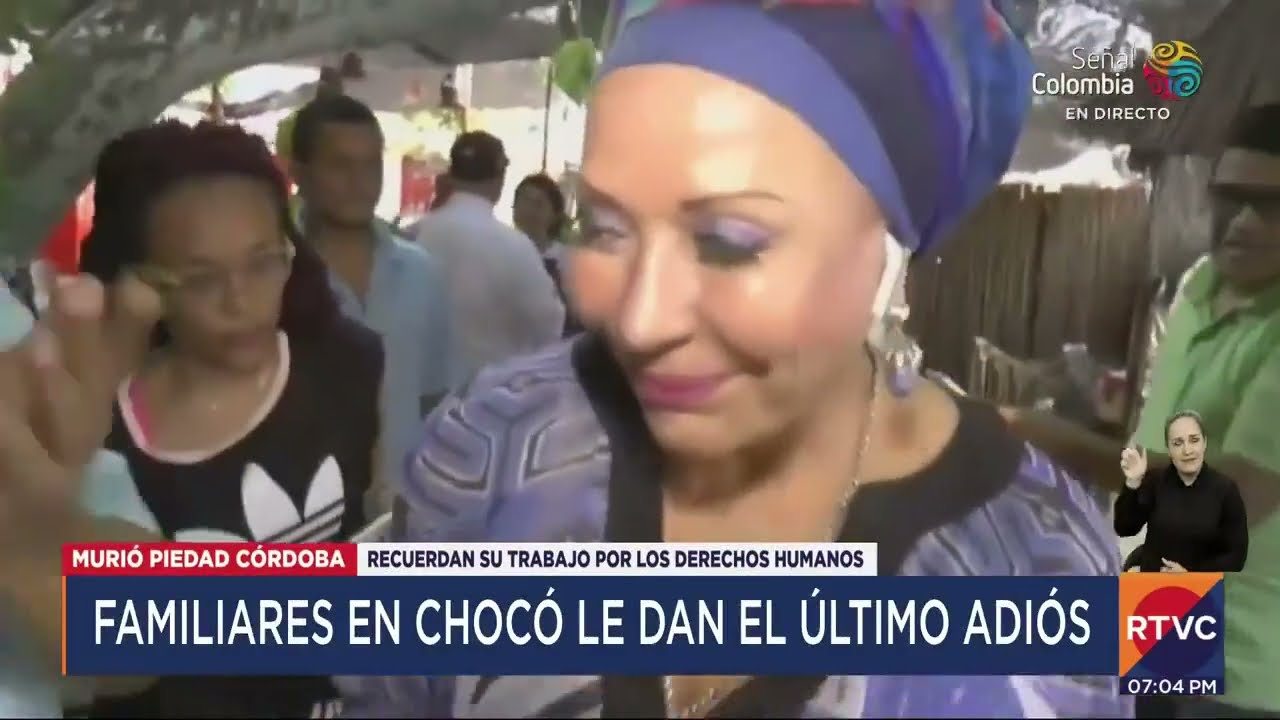 Emotiva despedida a Piedad Córdoba