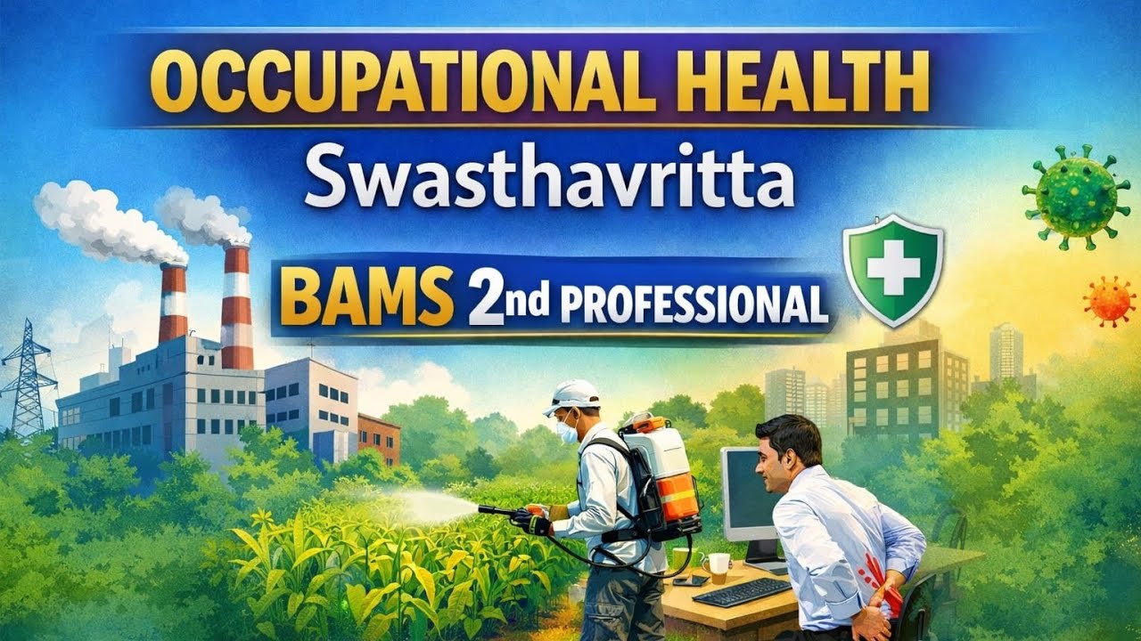 Occupational Health Full Chapter | BAMS 2nd Professional | Swasthavritta | NCISM Syllabus