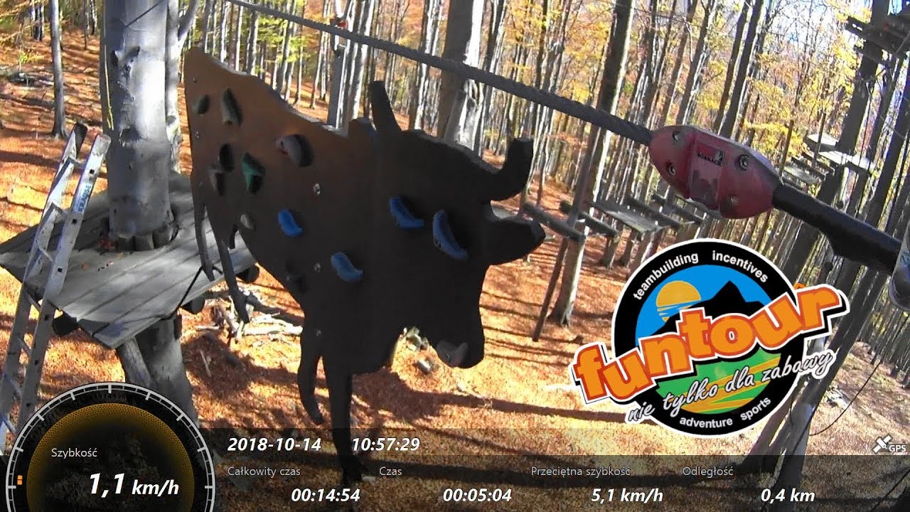 Park Linowy 33 - Na Równicy - Trasa czerwona 14.10.2018