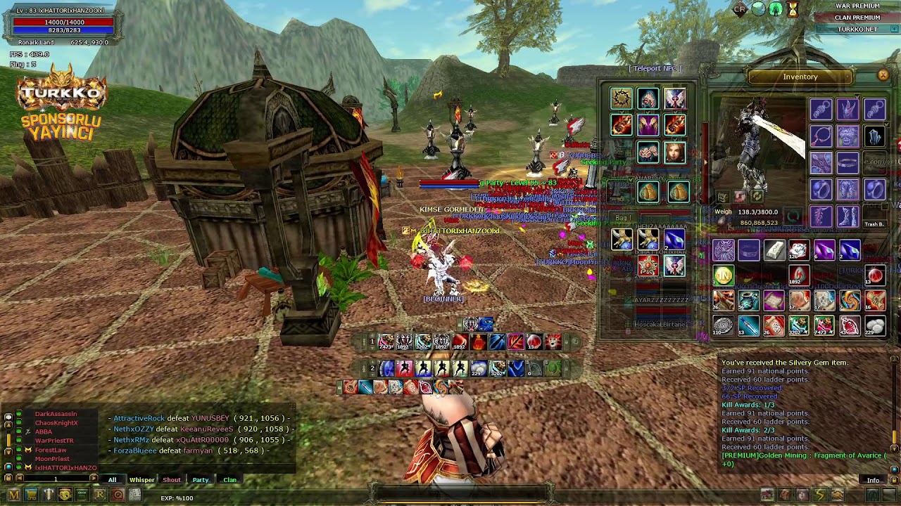 TURKKO 83/3 PK SERVER WARRİOR PK !!! [ lxlHATTORIxHANZOOlxl ]