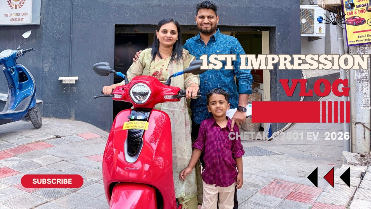 My Wife&rsquo;s First Bike ❤️| Chetak C2501 First Impression vlog. #chetak #chetakc2501 