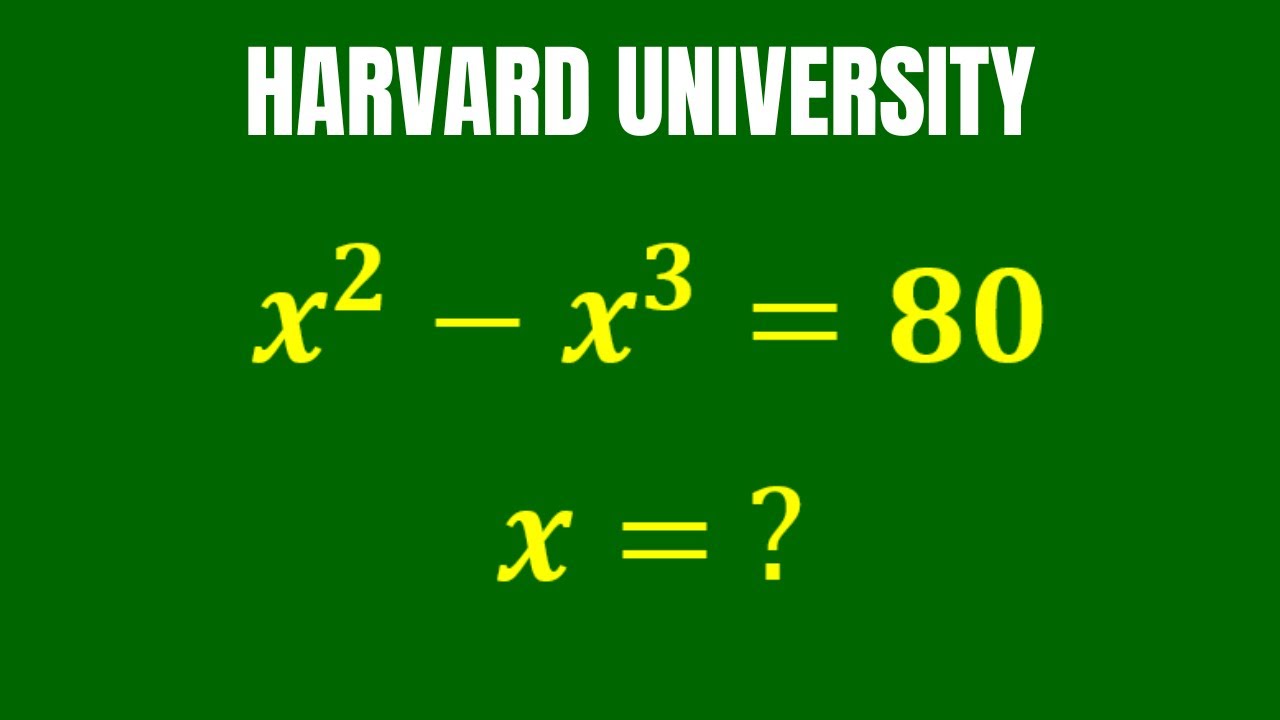 Harvard Entrance Exam | This Cubic Equation Collapses Instantly (No Guessing)