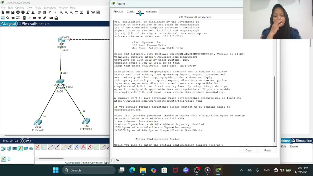 Tugas praktikum SITI FATIMAH BATU BARA Tutorial Configurasi voip menggunakan aplikasi cisco 2 Router