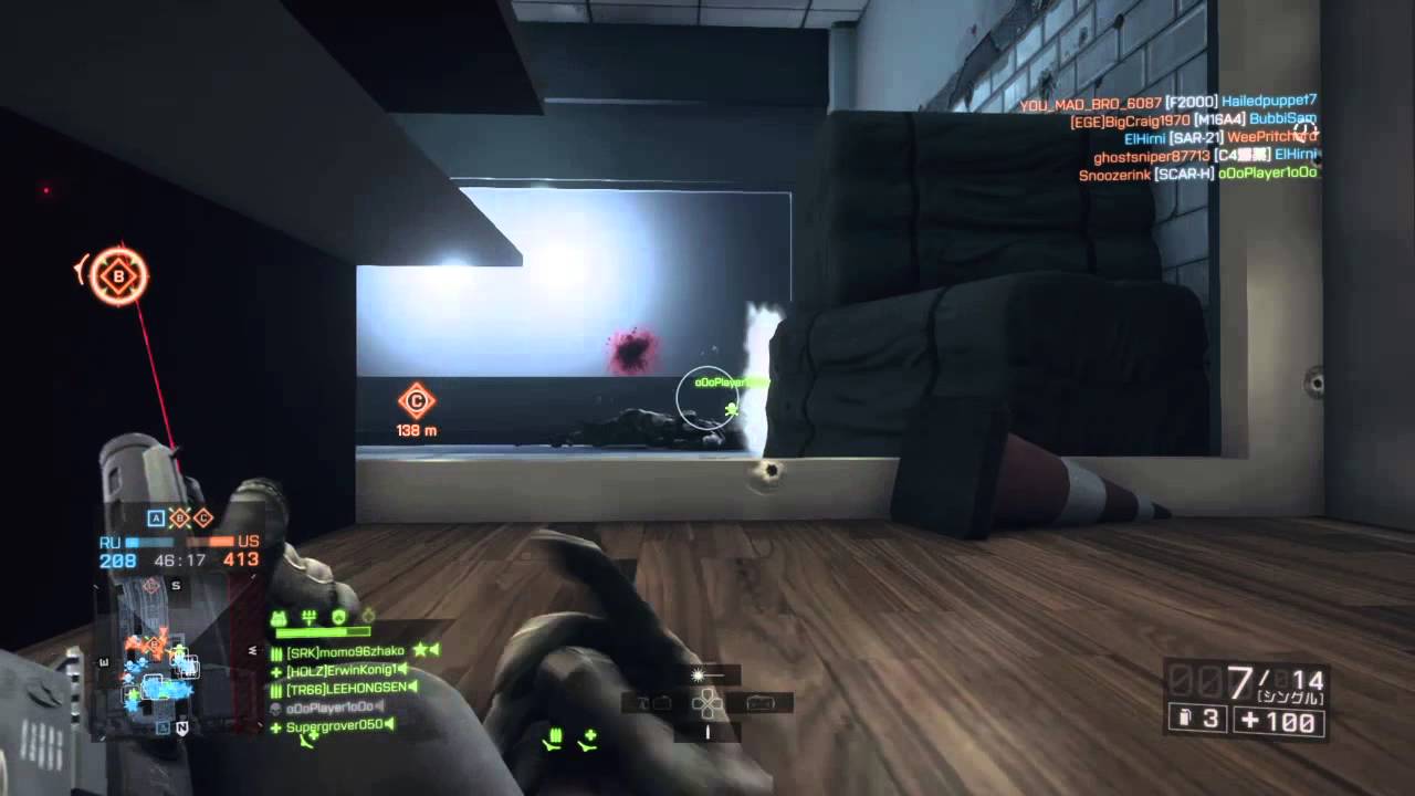 ［BF4］C4特攻、大量キルmontage