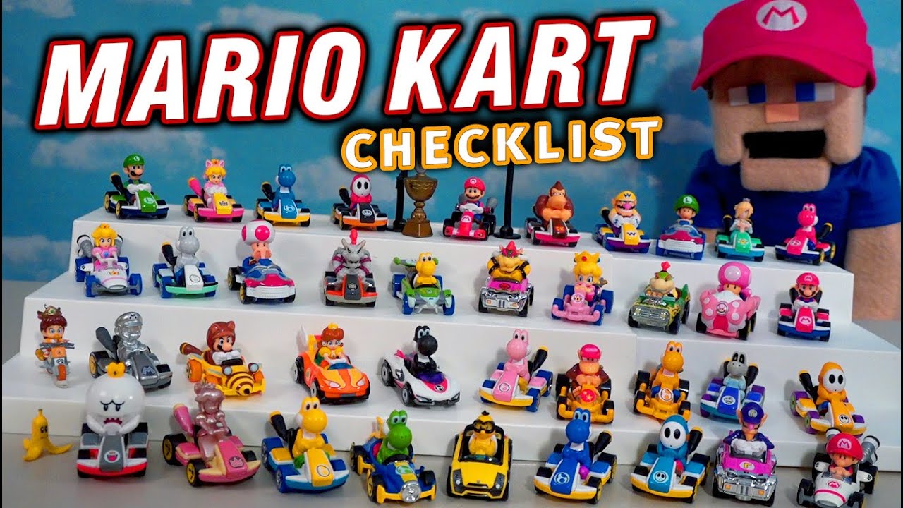 Mario Kart 8 Hot Wheels Racers Character Checklist! 2018-2023
