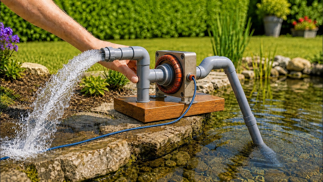 I Never Have to Buy Water Pump Again! The Genius Water Pump Anyone Can Build at Home