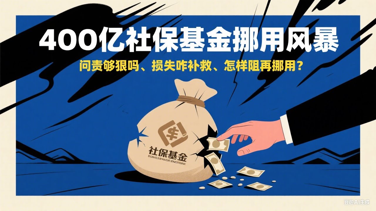 400 亿社保基金挪用风暴：问责够狠吗、损失咋补救、怎样阻再挪用？