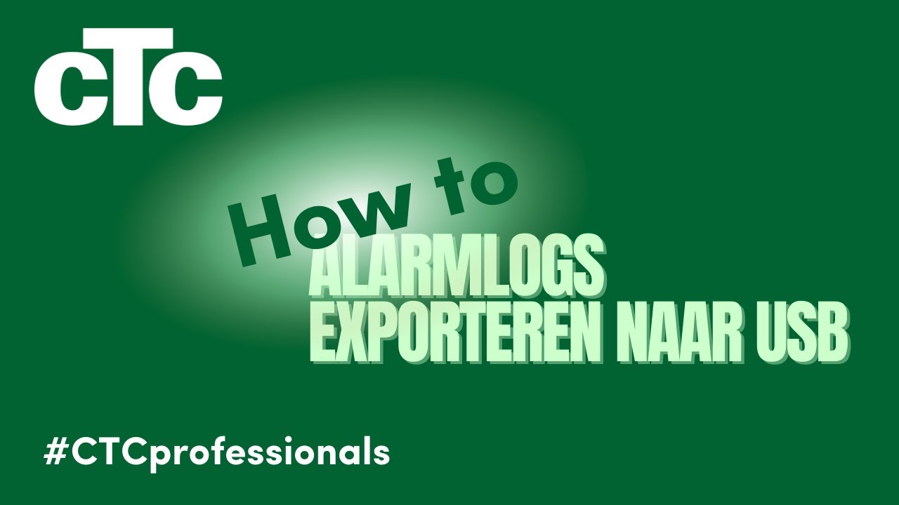 #HowTo Alarmlogs exporteren naar USB