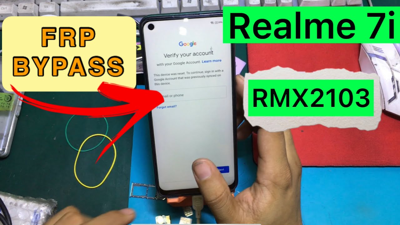Realme 7i  RMX2103 Bypass Frp | Google Account Reset