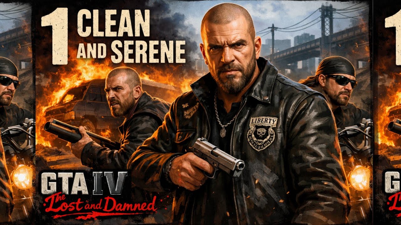 MISSION : 1 Clean and Serene, GTA 4: The Lost and Damned STORY MODE, 4K GAMEPLAY