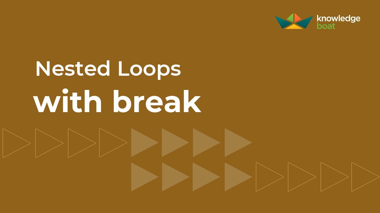 break Statement in Nested Loops | ICSE Computer Applications | Java & BlueJ