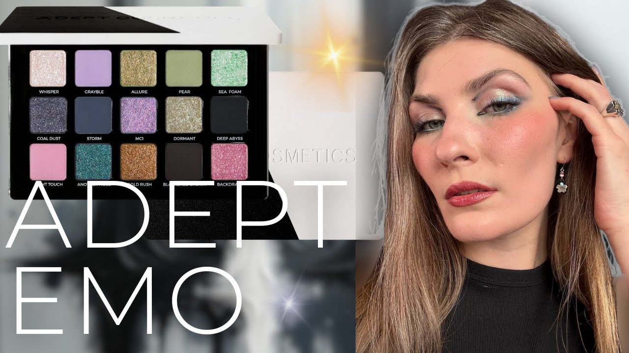 ПОЛНЫЙ ОБЗОР ADEPT COSMETICS Emo Palette | свотчи, макияжи