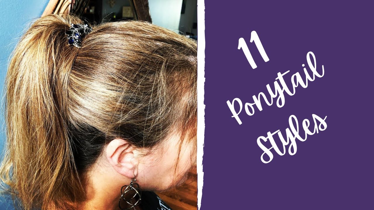 11 different Ponytails!... all WITHOUT elastics!!