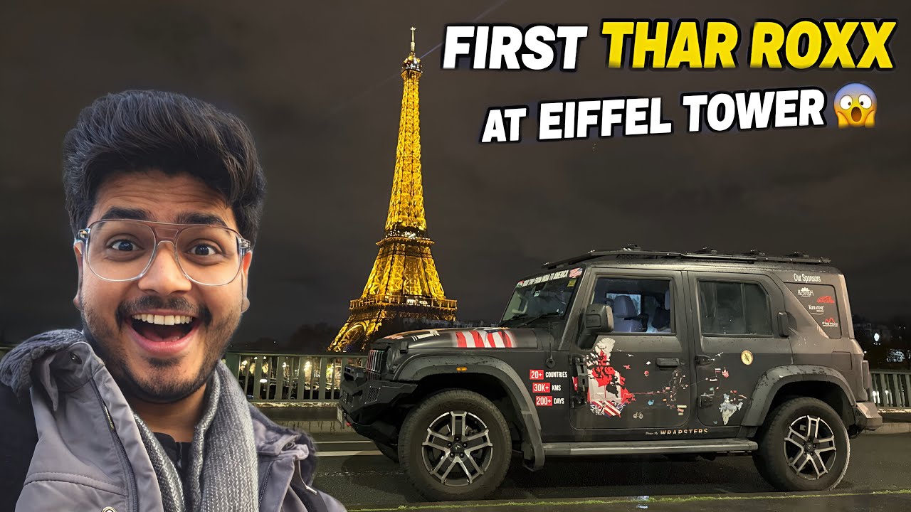 Eiffel Tower Jane Wali Pehli Mahindra Thar Roxx 😱 | Road To America 🇺🇸 | Ep:51 | नमस्ते America 🇺🇸