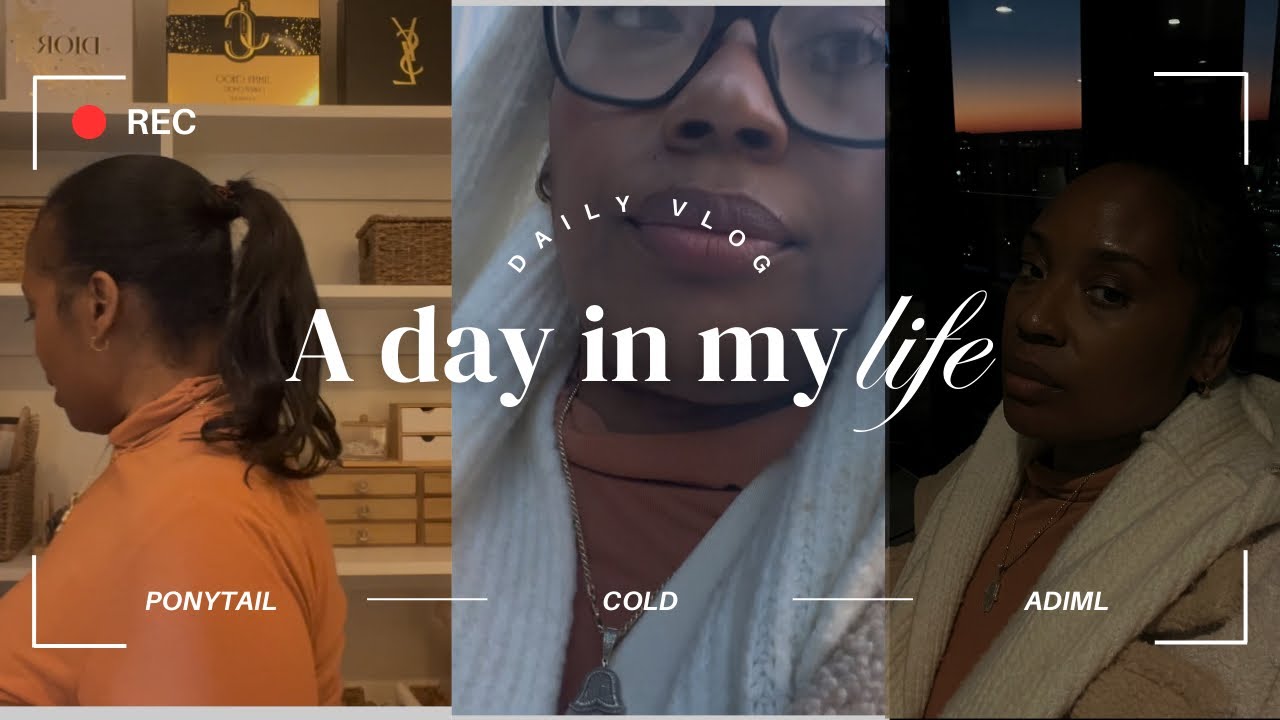 [VLOG] working day, clip in ponytail, too cold outside 